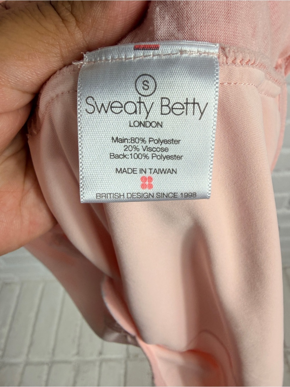 Sweaty Betty London Blush Pink Sheer Workout Tank Size Small - Picture 4 of 6